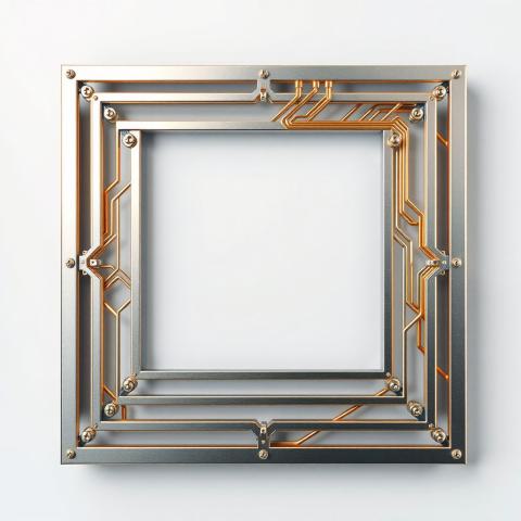 silverframe with golden wiring 1