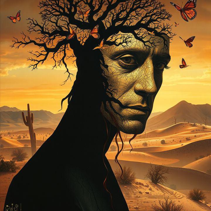 surreale repräsentation von gedankenverlust